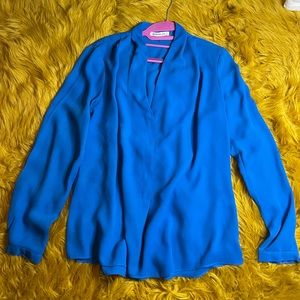 Royal blue , office , work shirt